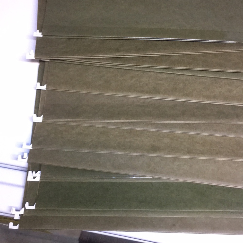 23 letter size hanging file folders